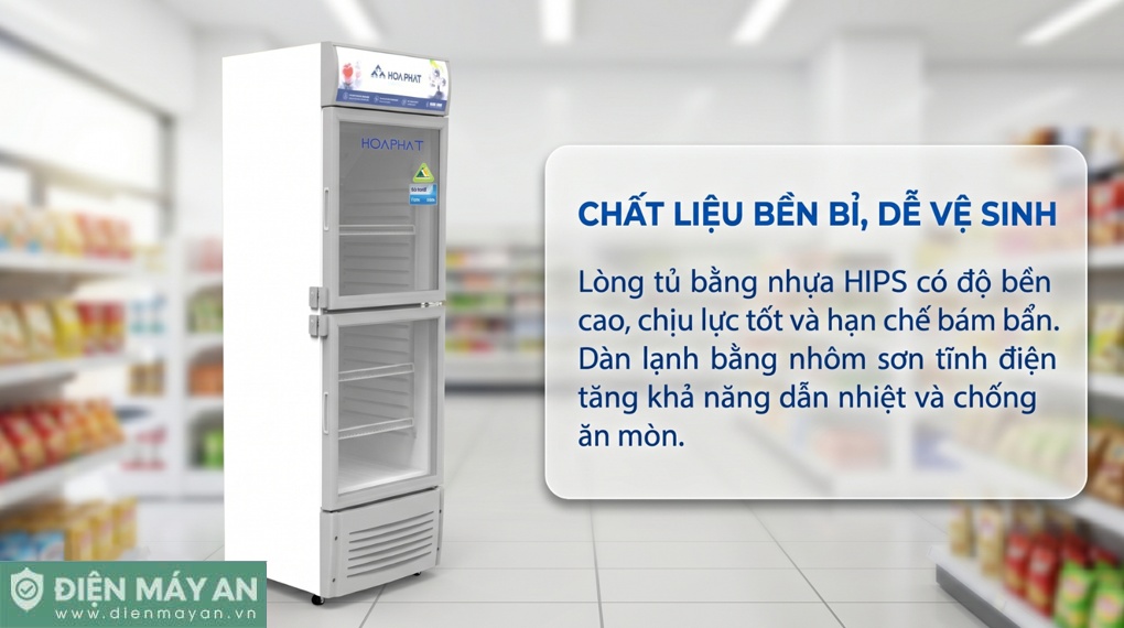 Tủ mát 2 cánh Hòa Phát 280 lít HSR S6280.Z